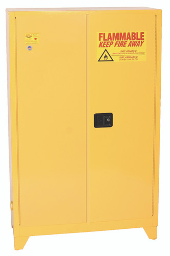 Eagle® Flammable Cabinet, 45 gallon Tower, 2 Door, Self-Closing