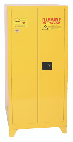 Eagle® Flammable Cabinet, 60 gallon Tower, 2 Door, Self-Closing