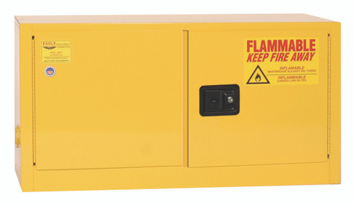 Eagle® Flammable Cabinet, 15 gallon Stackable, 2 Door, Manual close