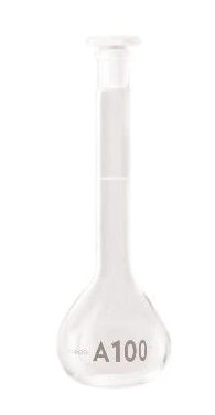Borosil® Borosilicate Glass Volumetric Flask with Glass/Plastic Stopper ASTM E288 Class A Individual Certificate 200 ml