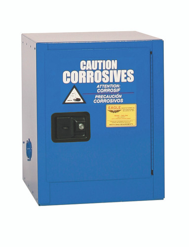 Eagle® Acid Safety Cabinet, 4 gallon 1 Door Self-closing for Corrosives