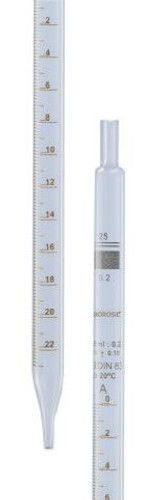 Borosil® Borosilicate Glass Graduated Pipette Mohr Class B USP Type I ISO 835 5 ml (5*0.5)