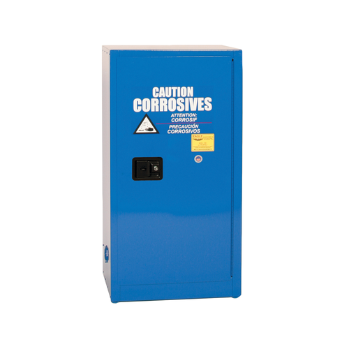 Eagle® Acid Safety Cabinet, 16 gallon, 1 Door, Self-Closing for Corrosives