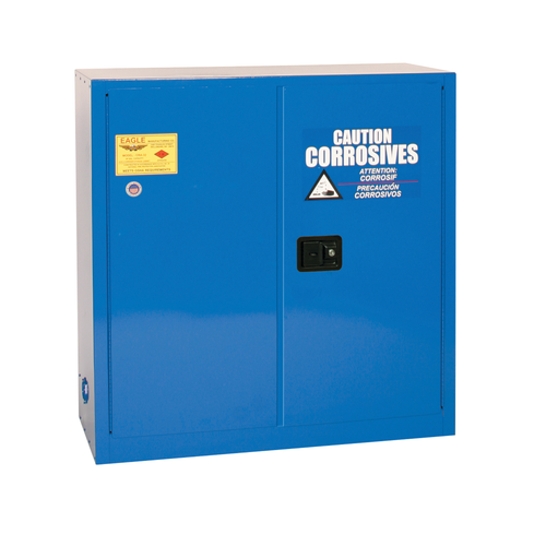 Eagle® Acid Safety Cabinet, 30 gallon, 1 Door, Self-Closing for Corrosives