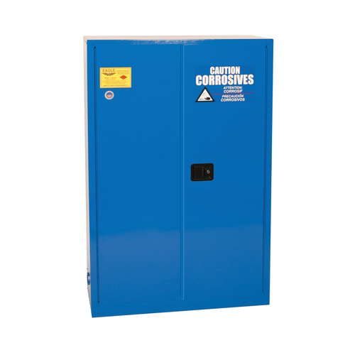 Eagle® Acid Safety Cabinet, 45 gallon, 2 Door, Manual Close for Corrosives