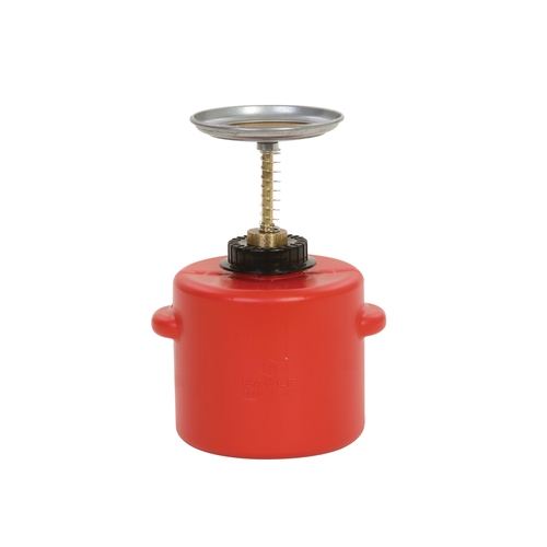 Eagle® Plunger Can, 2 Quart Polyethylene
