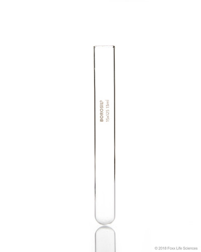 Borosil® Borosilicate Glass Tubes Test Reusable Plain End, 20 ml 16mm x 150mm (OD x H)