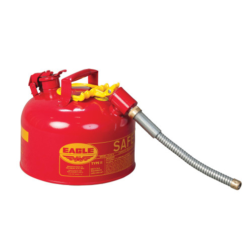 Eagle® Type II Safety Can, 2 gallon with 5/8" O.D. Flexible Spout