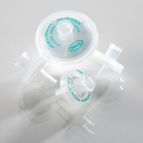 Acrodisc Syringe Filters with Nylon Membrane, Pore Size 0.45 um, Diameter 13 mm, Pack of 100