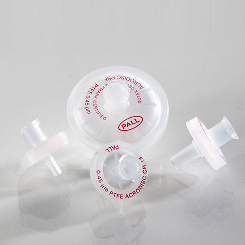 Acrodisc Syringe Filter with PTFE Membrane, Minispike Outlet Connection, 0.45 um Pore Size, 13 mm Diameter, 1000/Package