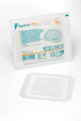 3M Transparent Dressing, 6" x 6", Pad Size 4" x 4", 25 per box, 4 boxes per case