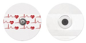 Electrode, Cloth, Adult, Round, 55mm, General Purpose, Stress & Holter, 50 per pack, 20 packs per case