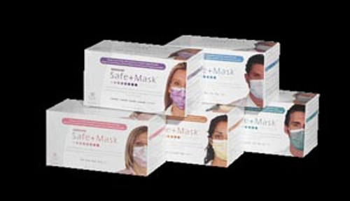 Earloop Mask, ASTM Level 1, Teal, 50 per box, 10 boxes per case