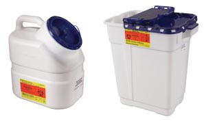 Collector, Pharmaceutical, 9 Gallon, Hinge Top, 8 per case