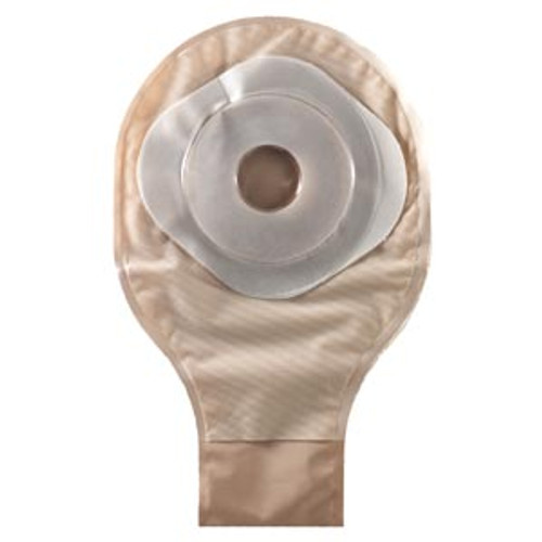 One-Piece Drainable Pouch with Precut Stomahesive Skin Barrier, Tape Collar, 10" Pouch with 1-Sided Comfort Panel, Tail Clip, Opaque, 3/4" Stoma Opening, 20 per box