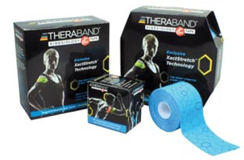 Kinesiology Tape, Bulk Continuous Roll, Large Dispenser box, 2" x 103.3ft, Black/ Black Print, Latex-Free, 6 per case