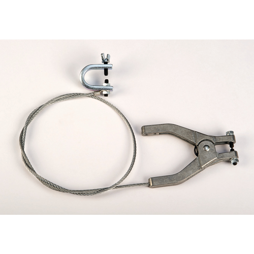 Justrite 08498 Bare Ground Wire with Clamp and "C" Clamp