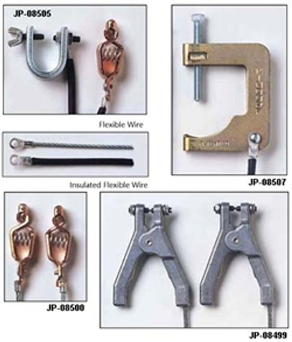 Justrite 08500 Bonding Wire with Dual Alligator Clips