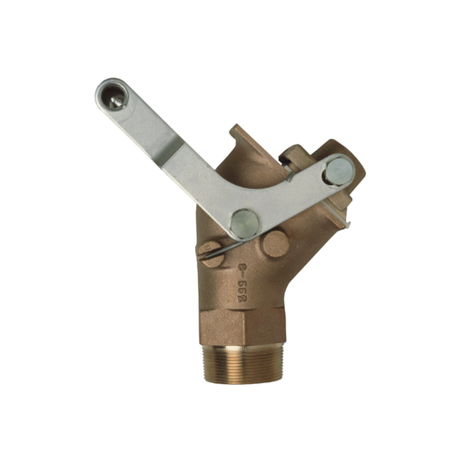 Justrite 08552 Brass Drum Gate Valve, Self-closing