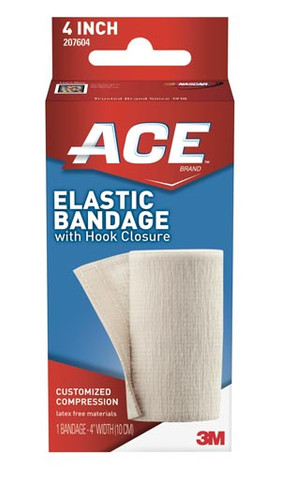 3M 4" Elastic Bandage with Hook Closure, 72 per case