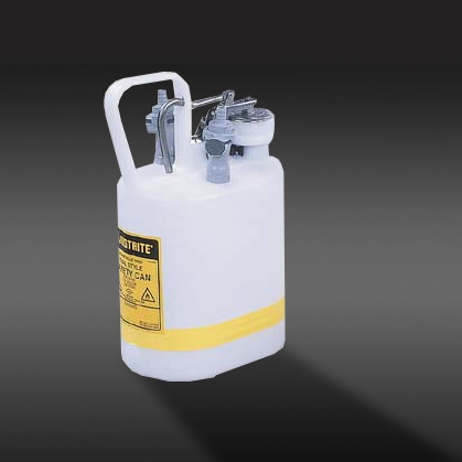 Justrite® 1 gal Centura Quick-Disconnect Safety Can, PP Fittings