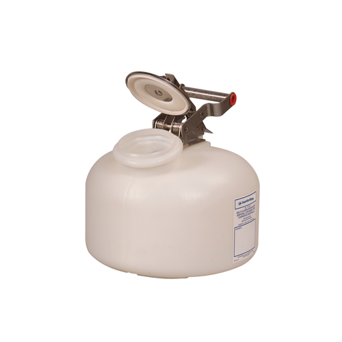 Justrite® Acid Safety Can, 2 gal self-closing Wide Mouth HDPE, with steel hardware