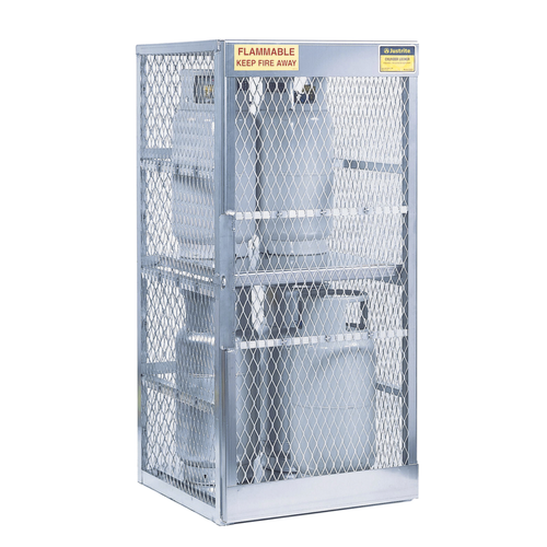 Vertical Gas Cylinder Storage Locker, Aluminum (CSA), 8 Cylinder