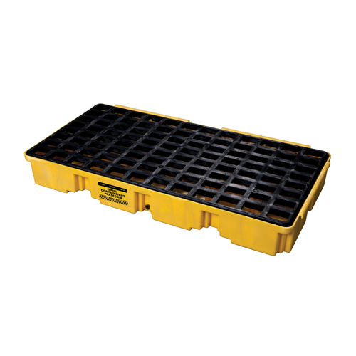 Eagle Modular Spill Platforms, 2 Drum with Drain, Yellow