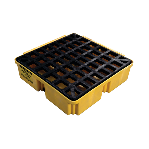 Eagle Modular Spill Platforms, 1 Drum with Drain, Yellow