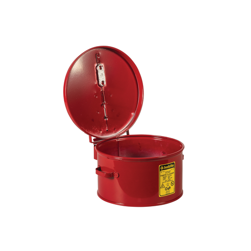 Justrite® 1 gallon Steel Dip Tank, Manual Cover and Fusible Link