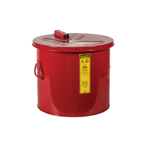 Justrite® Steel Dip Tank, Self-Close Cover and Fusible Link, 8 gallon, Choose Color