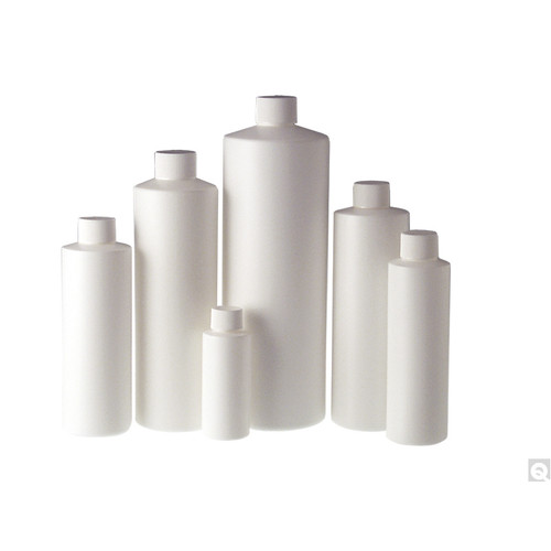 6oz (180mL) White HDPE Cylinder with 24-410 Neck Finish, Bottle Only, case/300