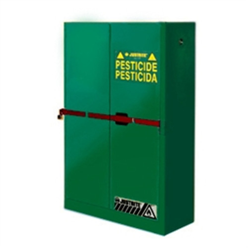 Justrite® 45 gal High Security Pesticide Storage Cabinet green manual