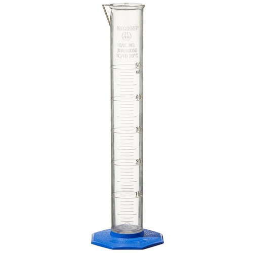 Nalgene® Plastic Graduated Cylinders, PMP, 50mL, case/18