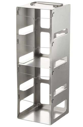 Nalgene® Vertical CryoBox Rack 5.0mL 4-Shelf 9x9 Box, SS 143 x 140 x 406mm, Each