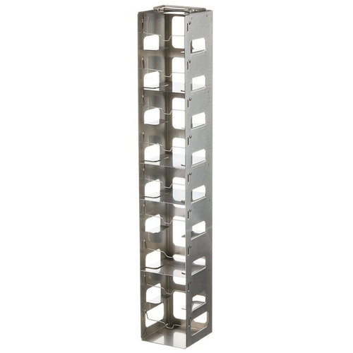 Nalgene® Vertical CryoBox Rack 1.2/2.0mL 9-Shelf 5x5 Box, SS 83 x 84 x 502mm, Each