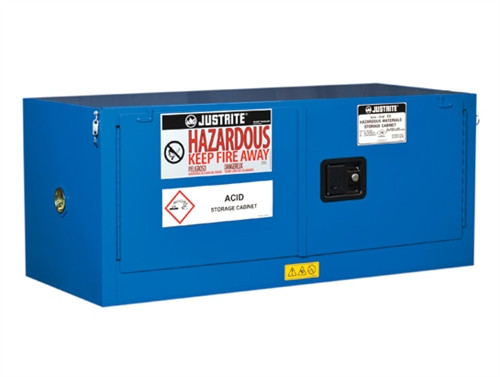 Justrite® EX Piggyback HazMat Safety Cabinet, 12 Gal, 2 self-close doors