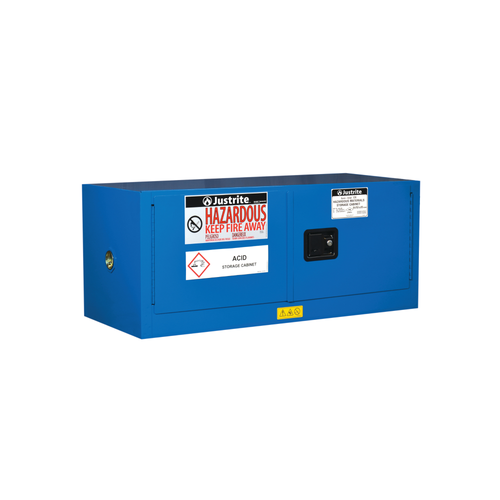 Justrite® EX Piggyback HazMat Safety Cabinet, 12 Gal, 2 self-close doors