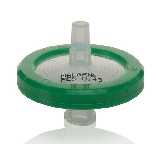 Nalgene® 25mm Syringe Filters, PES, 0.45um, Sterile, case/50