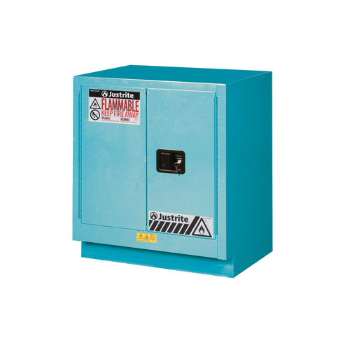Justrite® Acid Fume Hood Cabinet, ChemCor Lined 19 gal 30" Blue manual