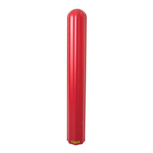 8" x 56" Fluted Bollard Cover, Red