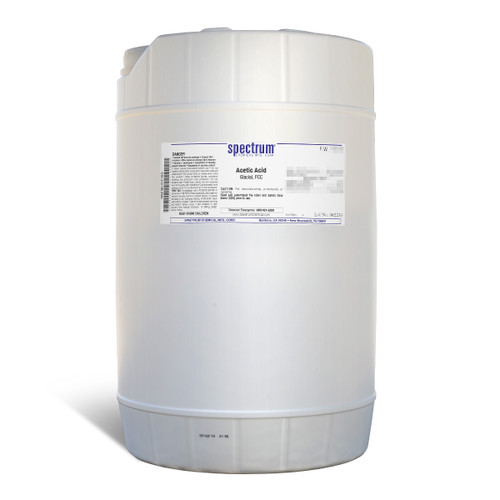 Acetic Acid, Glacial, FCC, 20L, Each