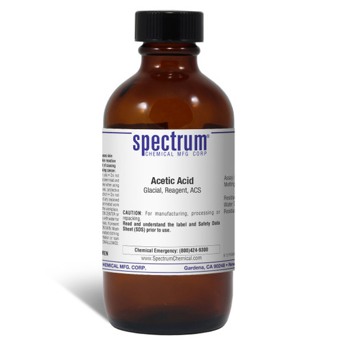 Acetic Acid, Glacial, Reagent, ACS, 100mL, Each