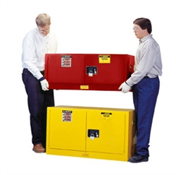 Justrite® Flammable Piggyback Cabinet, 12 gallon Red manual
