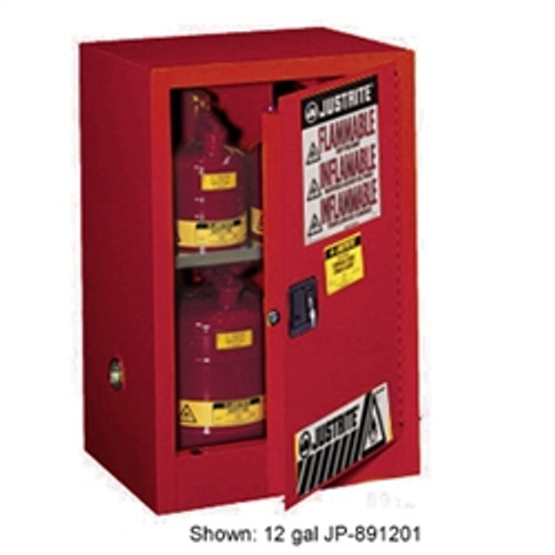 Justrite® Combustible Safety Cabinet, 20 gallon Red manual
