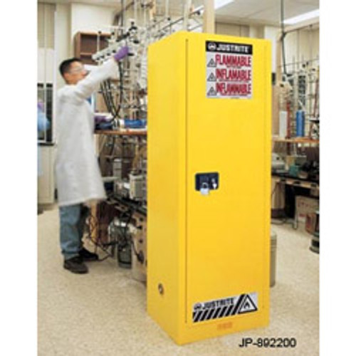 Justrite® Flammable Cabinet, 22 gallon self-closing