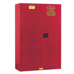 Justrite® Combustible Safety Cabinet, 60 gallon Red, manual