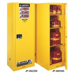 Justrite® Flammable Cabinet, 54 gal Deep Slimline, Self-Closing