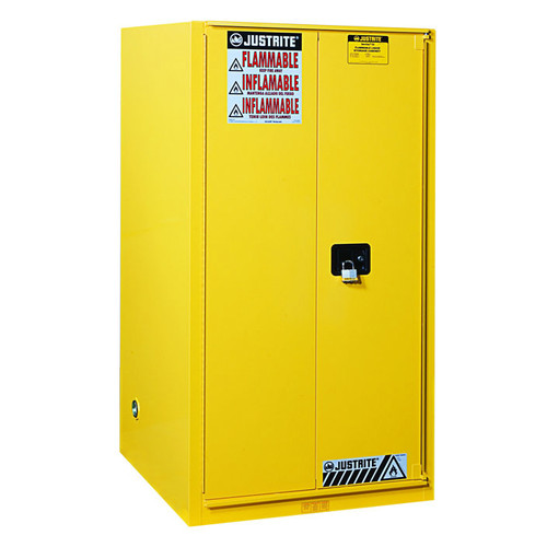 Flammable Safety Cabinet, 96 Gallon, Self Close, Sure-Grip® EX, Yellow