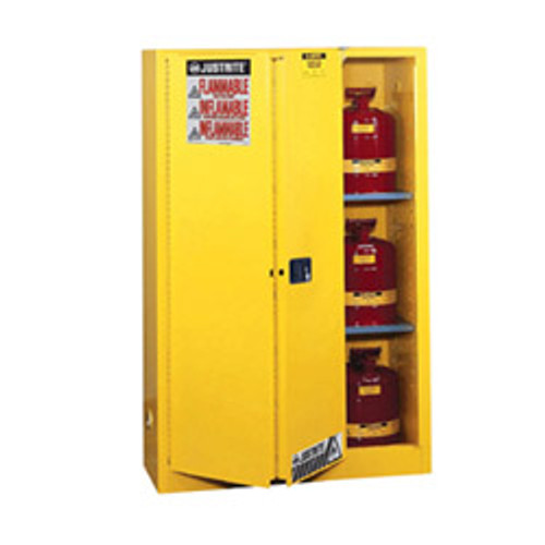 Justrite® Flammable Safety Cabinet, 60 gal, Self-Closing sliding door